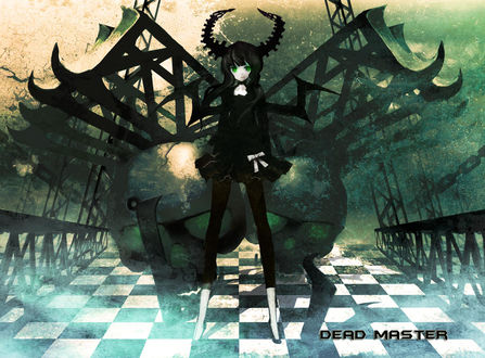 Обои на рабочий стол Мёртвый мастер / Dead Master, аниме 'Стрелок с чёрной скалы / Black Rock Shooter'