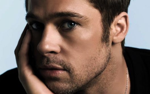 Обои на рабочий стол Известный американский актер Бред Питт / Brad Pitt