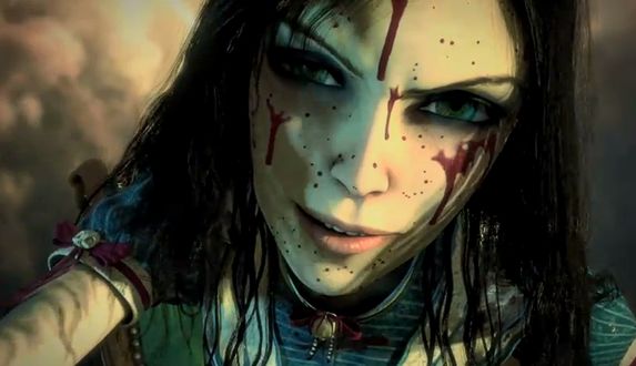 Обои на рабочий стол Иллюстрация к игре Америкэн Макги Алиса / American McGee's Alice