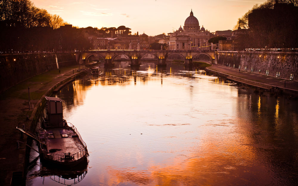 Обои для рабочего стола Красивый морской залив, Венеция / Venice,  Италия  /  Italia  