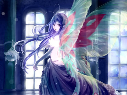 Обои на рабочий стол Kuroyukihime / Куроюкихиме из аниме Ускоренный Мир / Accel World
