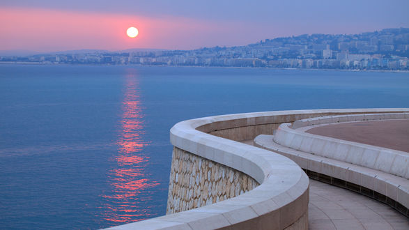 Обои на рабочий стол Набережная Французской Ривьеры / French Riviera, France