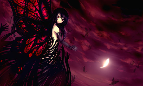 Обои на рабочий стол Kuroyukihime / Куроюкихиме из аниме Ускоренный Мир / Accel World
