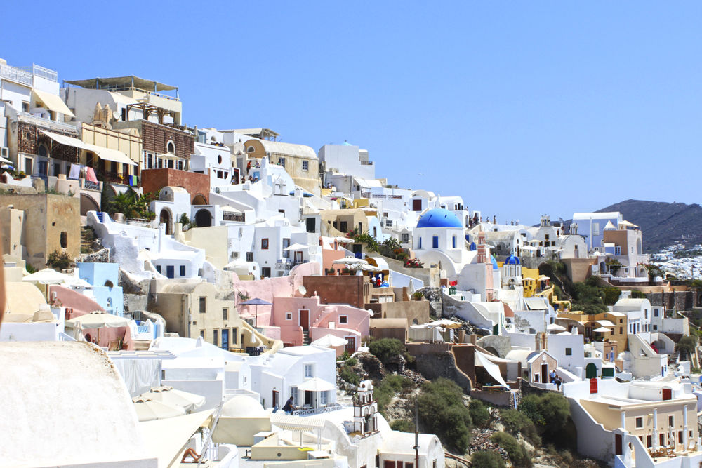 Обои для рабочего стола Остров Сантарини / Thira, Греция / Grecia