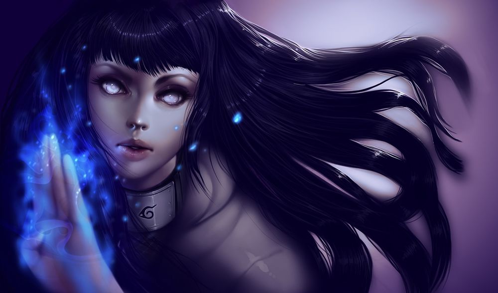 Обои для рабочего стола Hinata Hyuga / Хината Хьюга из аниме Наруто / Naruto