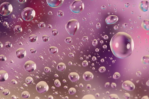 Обои на рабочий стол Капли воды на стекле
