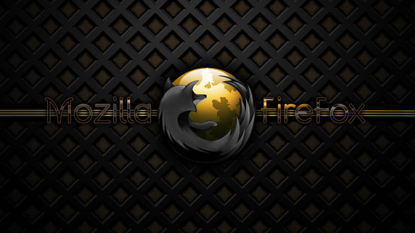 Обои на рабочий стол Логотип браузера Мазила Фаерфокс / Mazilla Firefox