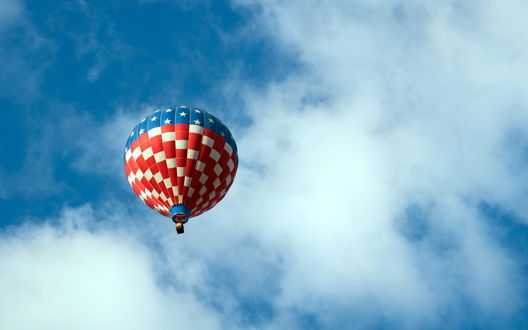 Обои на рабочий стол Воздушный шар с рисунком флага США / USA