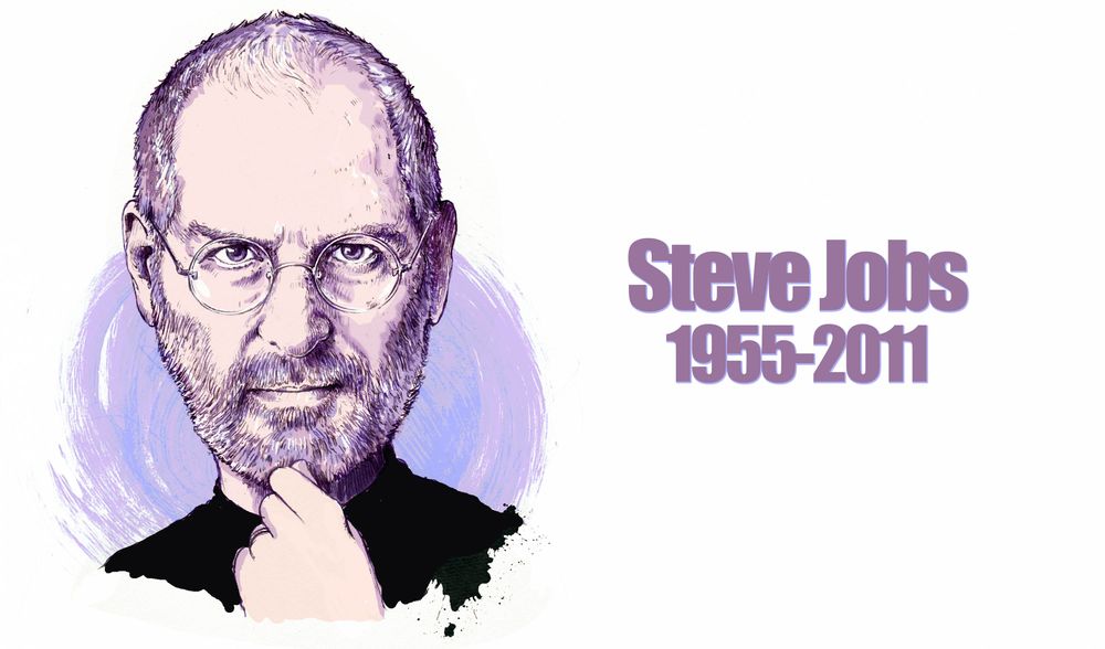 Обои для рабочего стола Steve Jobs / Стив Джобс, годы жизни 1955 - 2011