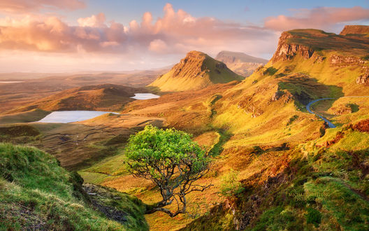 Обои на рабочий стол Мыс Троттерниш, остров Скай, Шотландия / Trotternich, Skye, Scotland, работа фотографа Михаэля Брайтунга / Michael Breitung