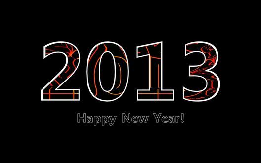 Обои на рабочий стол Новый год 2013 (2013 Happy New Year)