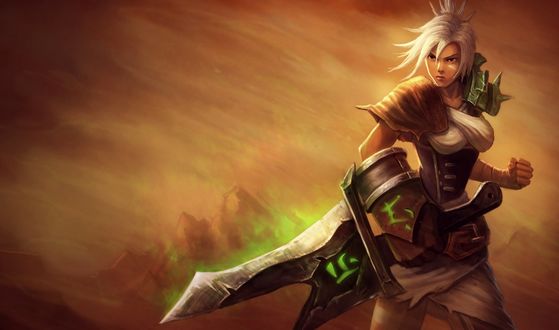 Обои на рабочий стол Ривен / Riven из игры Лига Легенд / League of Legends