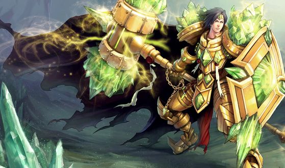 Обои на рабочий стол Тарик / Taric из игры Лига Легенд / League of Legends