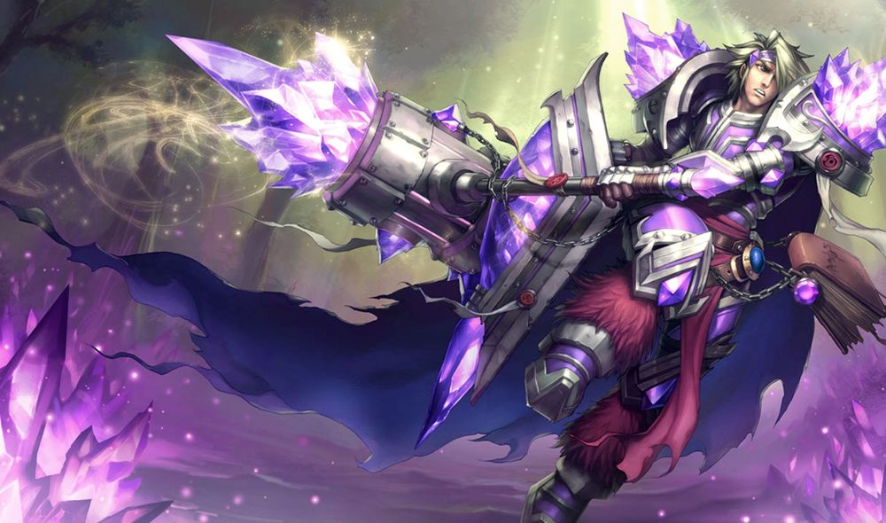 Обои для рабочего стола Тарик / Taric из игры Лига Легенд / League of Legends