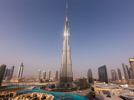 Обои на рабочий стол Самая высокая башня в мире Бурдж-Халифа / Burj Khalifa Dubai в городе Дубай / Dubai