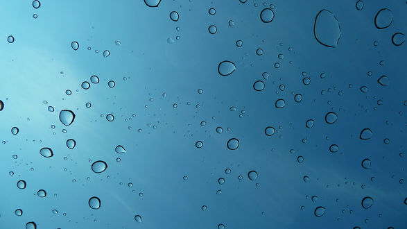 Обои на рабочий стол Капли воды