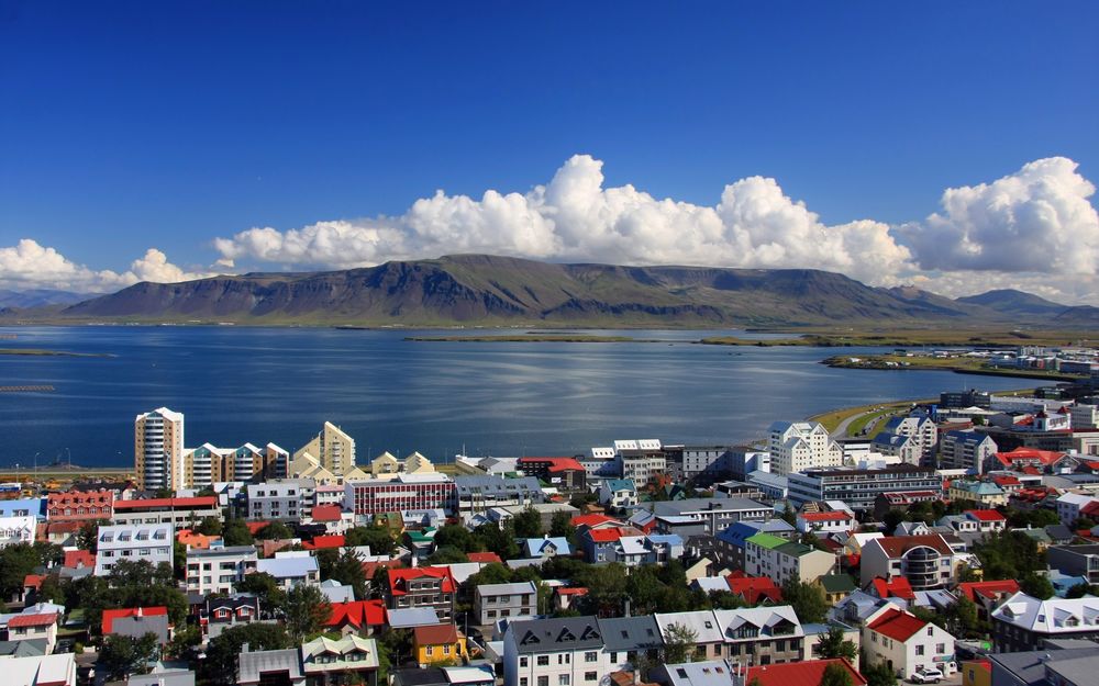 Обои для рабочего стола Панорама на Исландию / Iceland