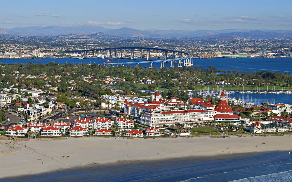 Обои для рабочего стола Вид на Сан-Диего, Калифорния / San Diego, CA