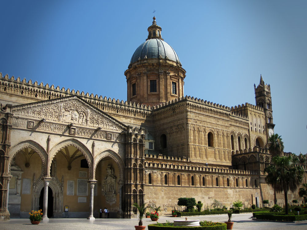 Обои для рабочего стола Палатинская капелла / Cappella Palatina в Палермо, Италия /  Palermo, Italy