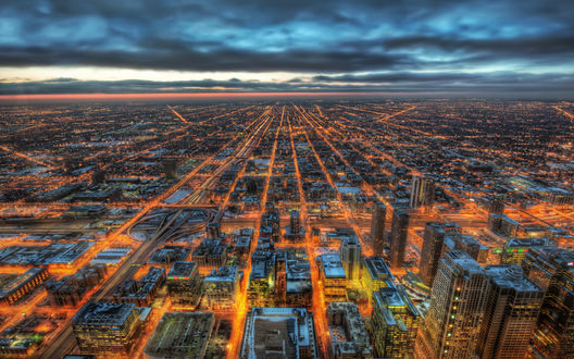 Обои на рабочий стол Чикаго, Иллинойс, США / Chicago, Illinois, USA