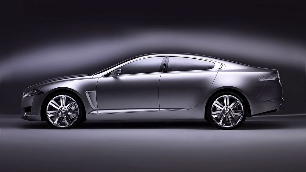 Обои для рабочего стола Автомобиль Jaguar C-XF цвета металлик