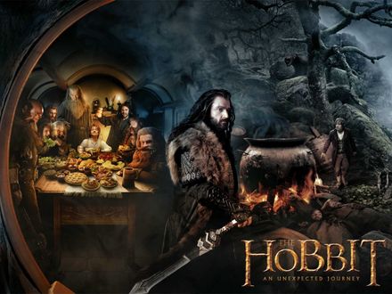 Обои на рабочий стол Постер к фильму Хоббит: Нежданное путешествие / The Hobbit: An Unexpected Journey