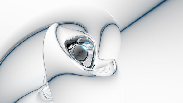 Обои на рабочий стол Объемная абстракция