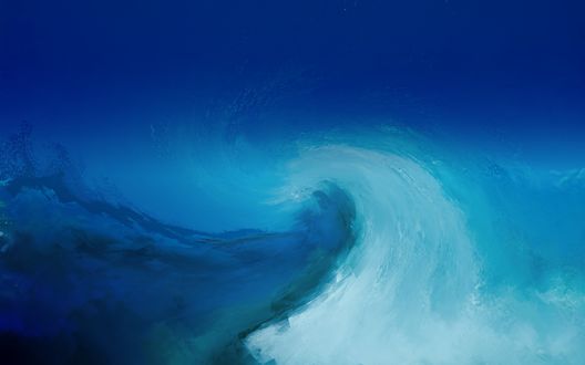 Обои на рабочий стол Бушующее море