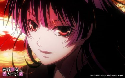 Обои на рабочий стол Юко Каноэ / Kanoe Yuuko из аниме Призрачная дева и Амнезия / Tasogare Otome x Amnesia
