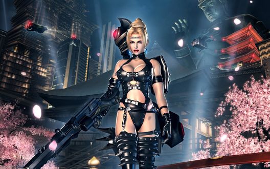 Обои на рабочий стол Rachel / Рэйчел персонаж из игры Ninja Gaiden Sigma 2