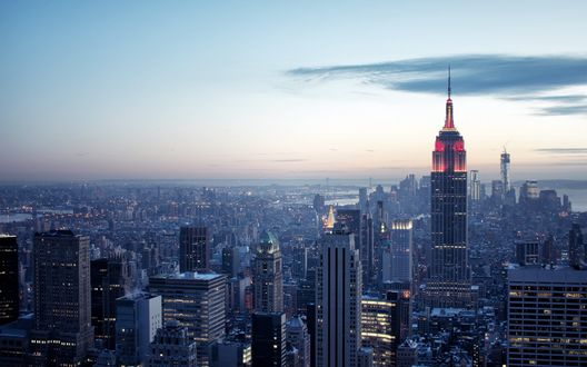 Обои на рабочий стол США, Нью-Йорк, Рокфеллеровский центр / USA, New York, Rockefeller Center