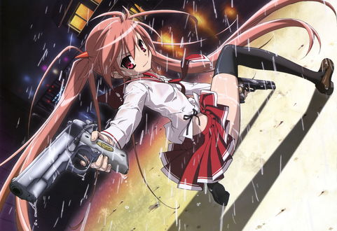 Обои на рабочий стол Aria Holmes Kanzaki / Ария Холмс Канзаки из аниме Hidan no Aria / Ария - Алая пуля