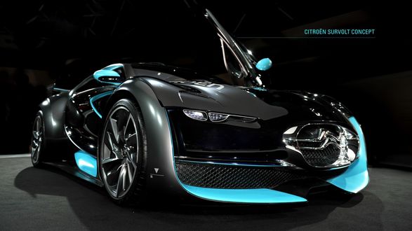 Обои на рабочий стол Авто Citroen Survolt Concept / Ситроен Сурвольт электрический спорткар