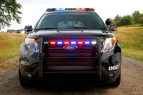 Обои на рабочий стол Полицейская машина Ford Explorer, 2011 / Форд Эксплорер 2011 г