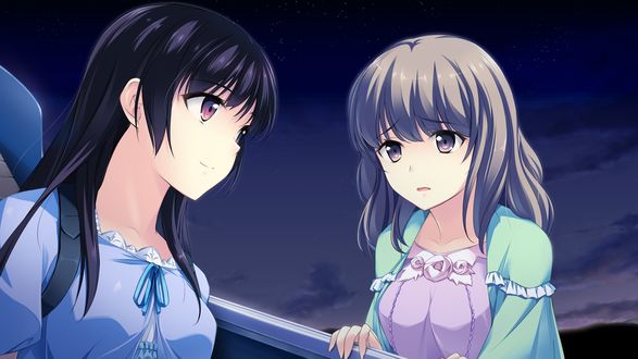 Обои на рабочий стол Habane Kotori / Котори Хабане и Habane Hibari Хибари Хабане из игры Kono Oozora ni, Tsubasa wo Hirogete