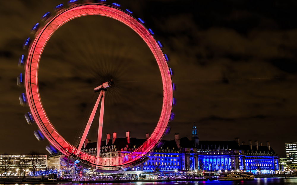 Обои для рабочего стола Колесо обозрения, Лондон / London
