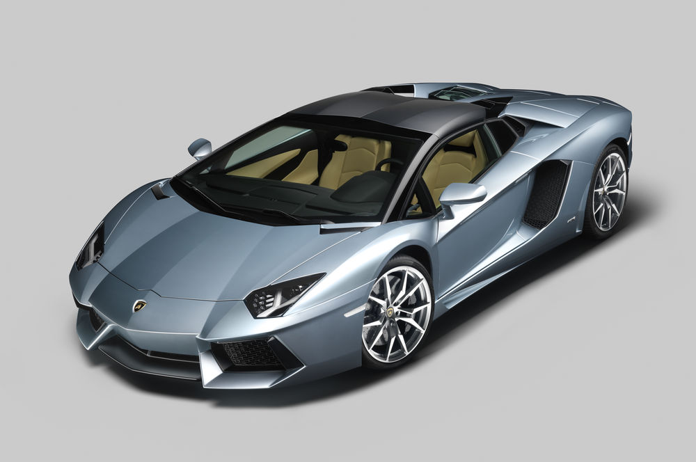 Обои для рабочего стола Серый Lamborghini / Ламборгини 2012 Aventador LP700-4 roadster