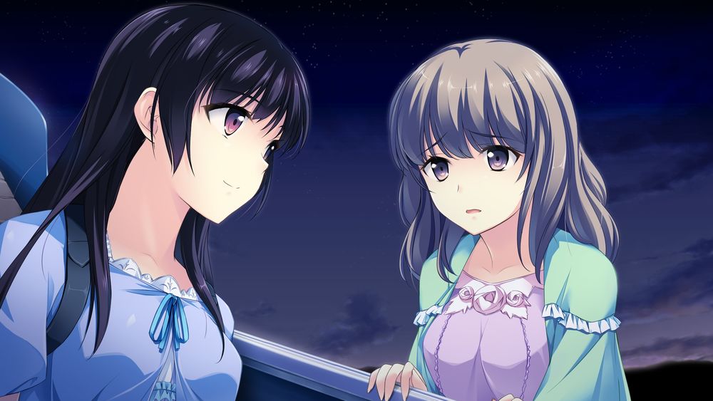 Обои для рабочего стола Habane Kotori / Котори Хабане и Habane Hibari Хибари Хабане из игры Kono Oozora ni, Tsubasa wo Hirogete