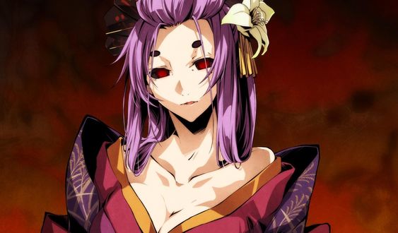 Обои на рабочий стол Tenma Momiji из игры - визуальной новеллы Kajiri Kamui Kagura