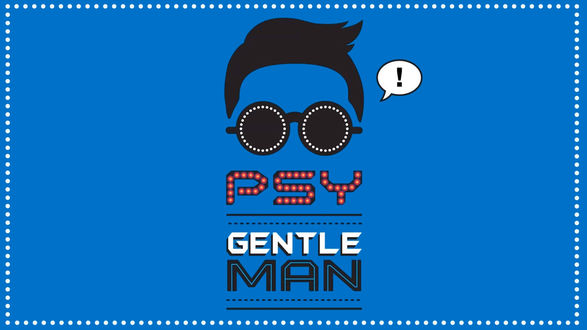 Обои на рабочий стол Эмблема музыкального клипа Джентельмен / Gentleman южнокорейского исполнителя Сай / PSY (PSY Gentleman)