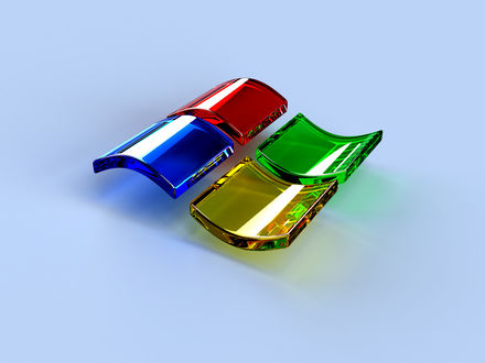 Обои 3d эмблема Windows