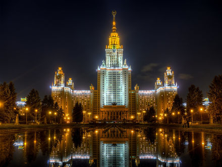 Обои на рабочий стол МГУ имени М. В. Ломоносова / Lomonosov Moscow State University