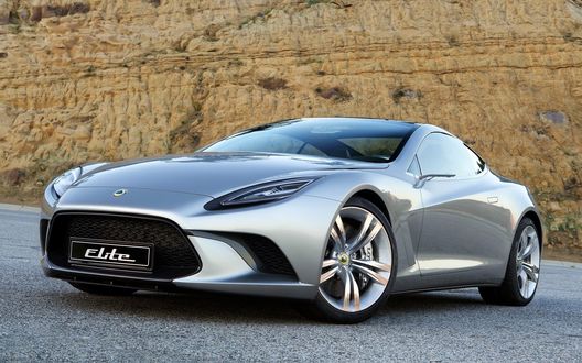 Обои на рабочий стол Lotus Elite на дороге