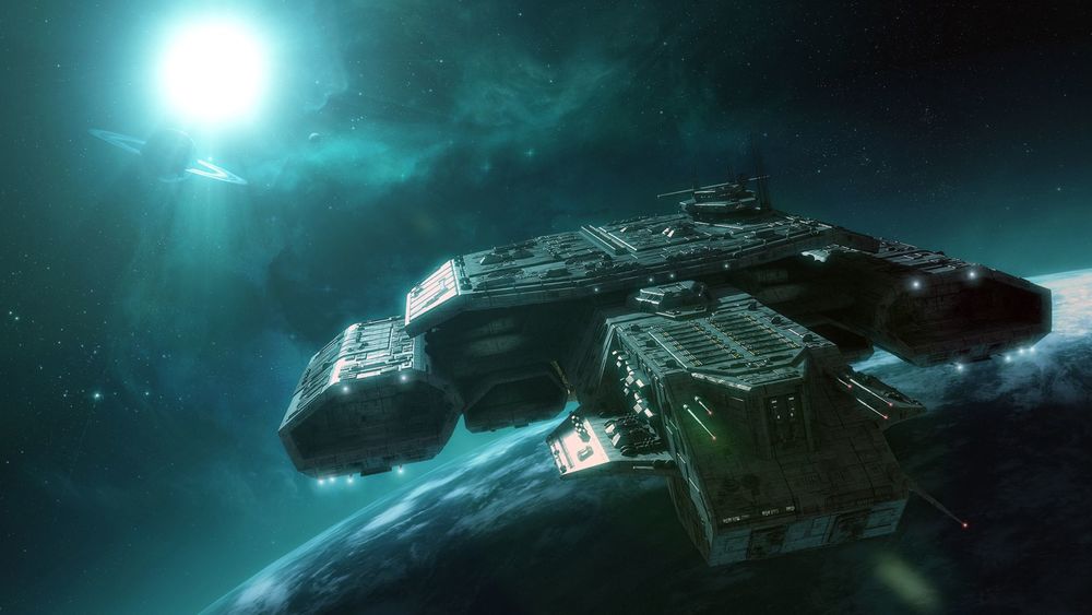 Обои для рабочего стола Космический корабль из фильма Звездные врата / StarGate