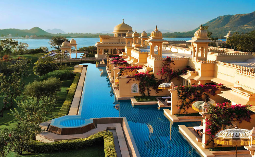 Обои для рабочего стола Отель Oberoi Udaivilas в Удайпуре, Индия / Udaipur, India