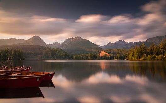 Обои на рабочий стол Озеро в Национальном парке Татра, Словакия / Tatra National Park, Slovakia