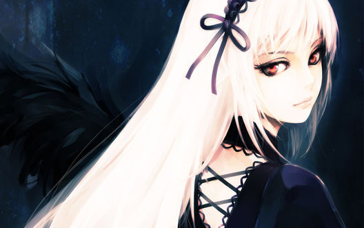 Обои на рабочий стол Suigintou / Суйгинто первая кукла из аниме Rozen Maiden / Розен Мэйден / Дева - роза