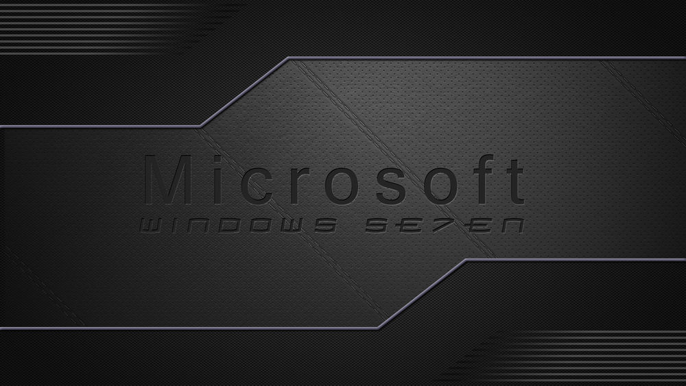 Обои для рабочего стола Надпись на сером фоне Microsoft Windows seven