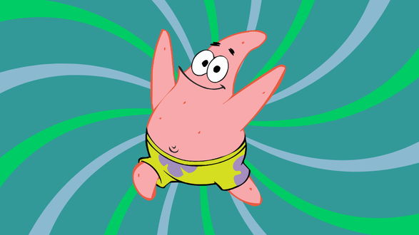 Обои на рабочий стол Патрик / Patrick из мультсериал Губка Боб Квадратные Штаны / Sponge Bob Square Pants