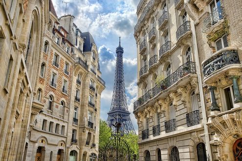 Обои на рабочий стол Эйфелева башня, Париж, Франция / Eiffel Tower, Paris, France